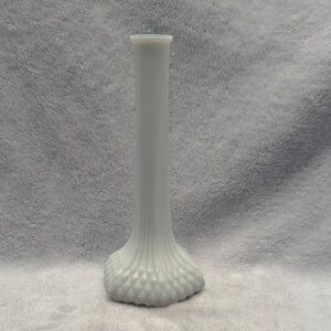 Vintage Hoosier Milk Glass bud vase